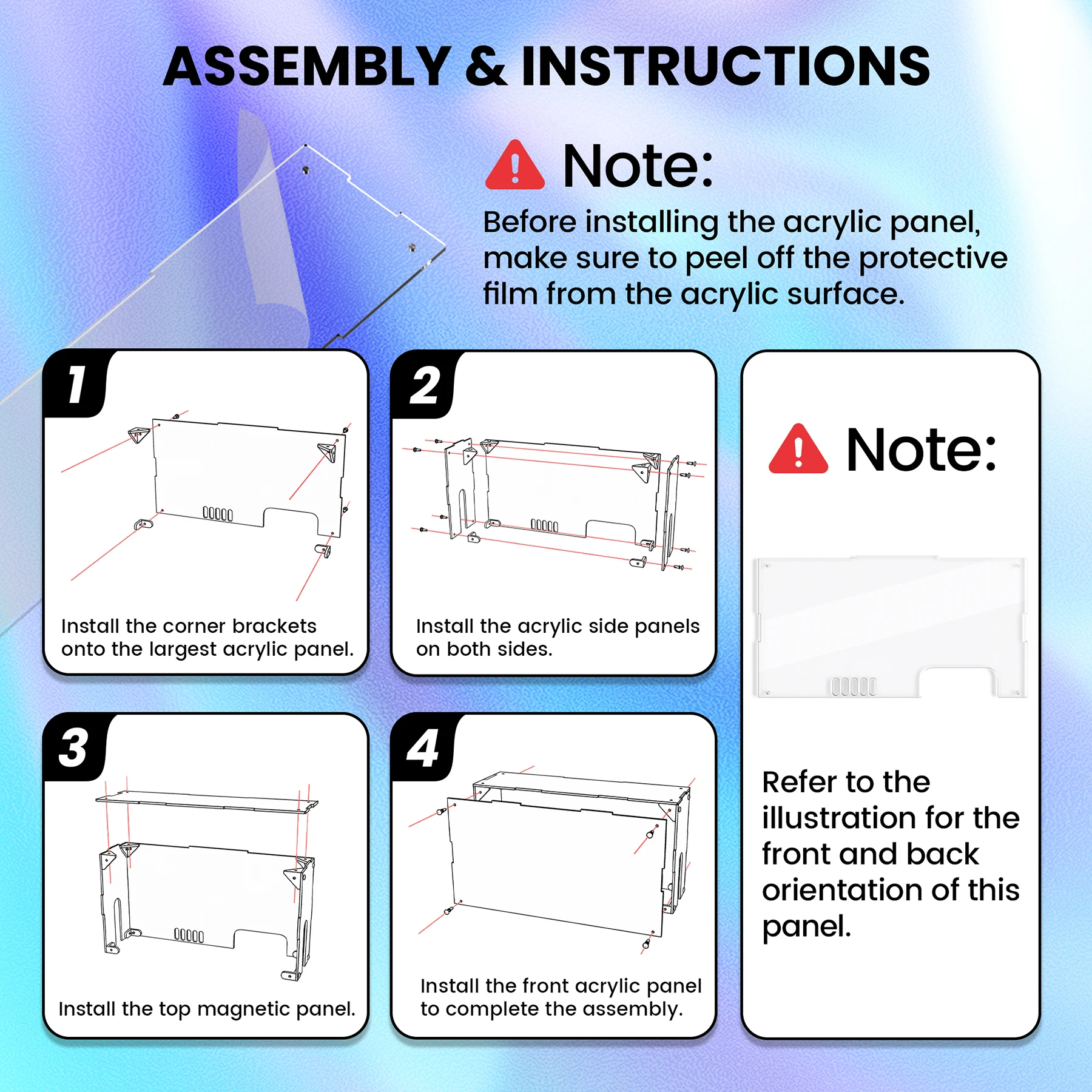 غطاء غبار أكريليك شفاف من PlayVital لجهاز نينتندو سويتش 2 صندوق عرض شفاف للتبديل 2 قفص الاتهام الغطاء الواقي-4 ألوان