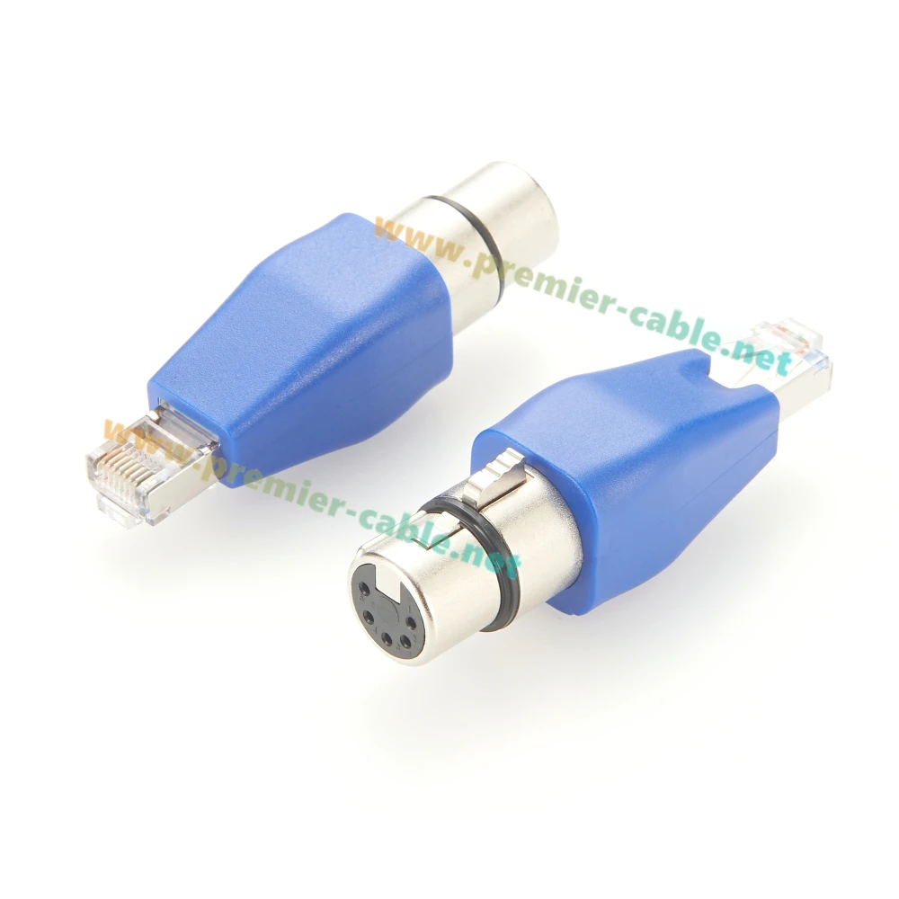 5Pin Buchse XLR DMX auf RJ45 Stecker CAT5e geschirmter Stecker RJ45 Ethernet auf 5Pin XLR Audio Adapter für Bühnenaufnahmestudio