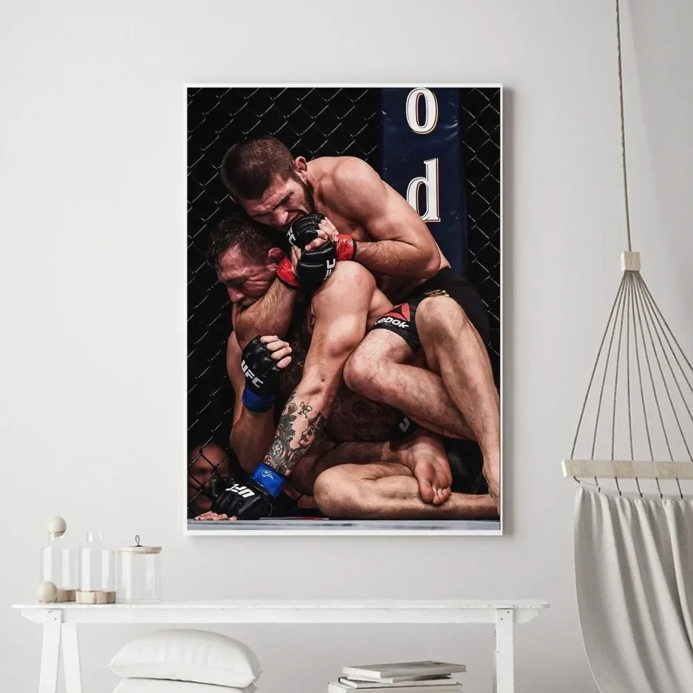 K-Khabib Cool N-Nurmagomedov Poster Vintage Prints Art Home Painting Bathroom Kitchen Bar Accessories Wall Sticker Large Size