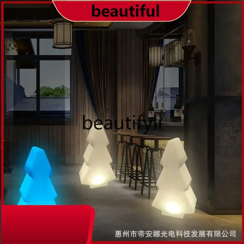 

Colorful Christmas trees in large shopping malls and scenic spots, creative Christmas beautiful props H