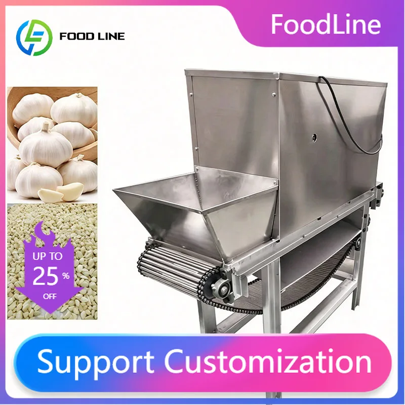 Commercial Garlic Peeler Machine Stainless Steel Industrial Equipment for Food Processing Customized