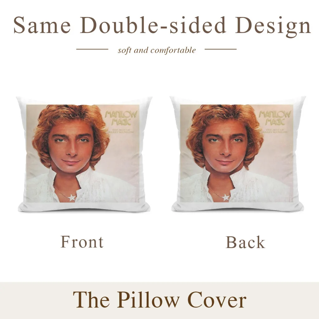 Popular Musician Barry Manilow Cushion Office Classroom Chair Cushion Couch Pillow Bedroom Floor Winter Thick