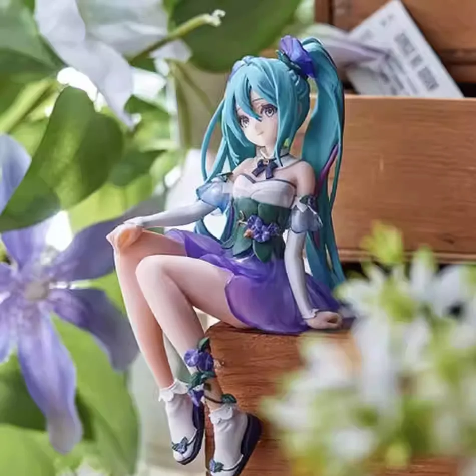 Nieuwe Anime Figuur Hatsune Miku Morning Glory Fairy Noodle Stopper Miku Action Figure PVC Collectie Model Ornament Speelgoed Geschenken