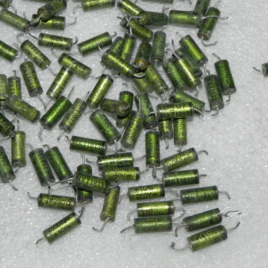 10PCS Disassembled German ERO MKT1813 250v 0.068uf 683k 68nf vintage film capacitor with foot length of 15/22MM 12*5MM