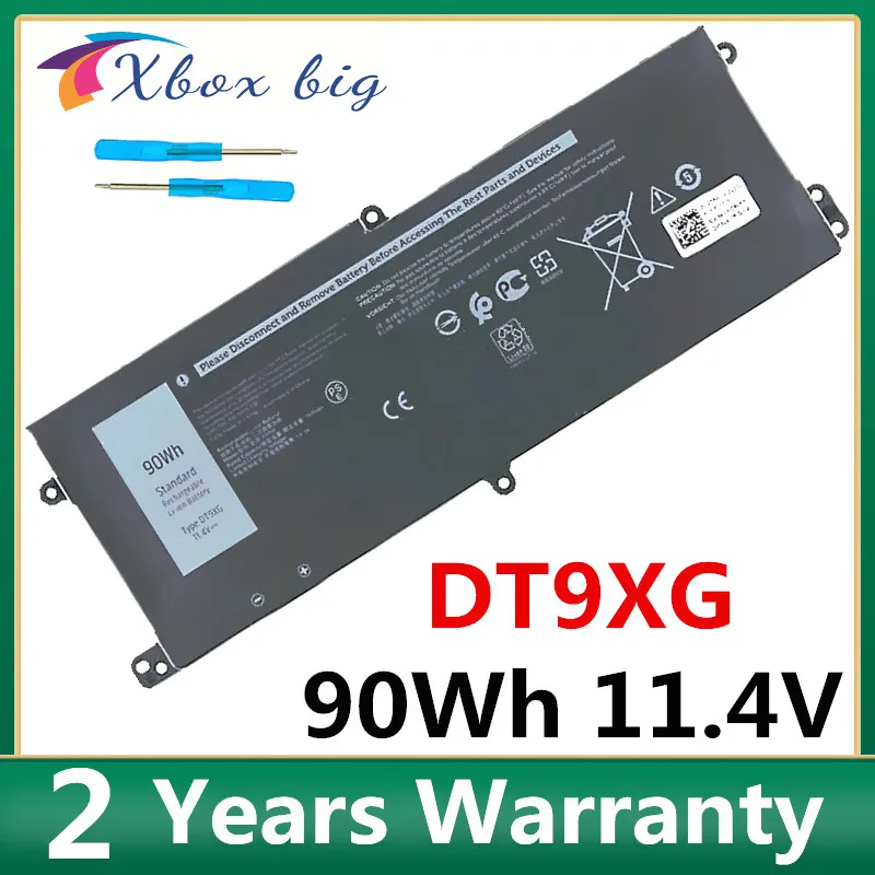 DT9XG Laptop Battery For DELL Alienware 0KJYFY 07PWXV  Area-51m R1 R2 ALWA51M-1766PB D1748DW D1746B D1766B D1741DB D1969PW