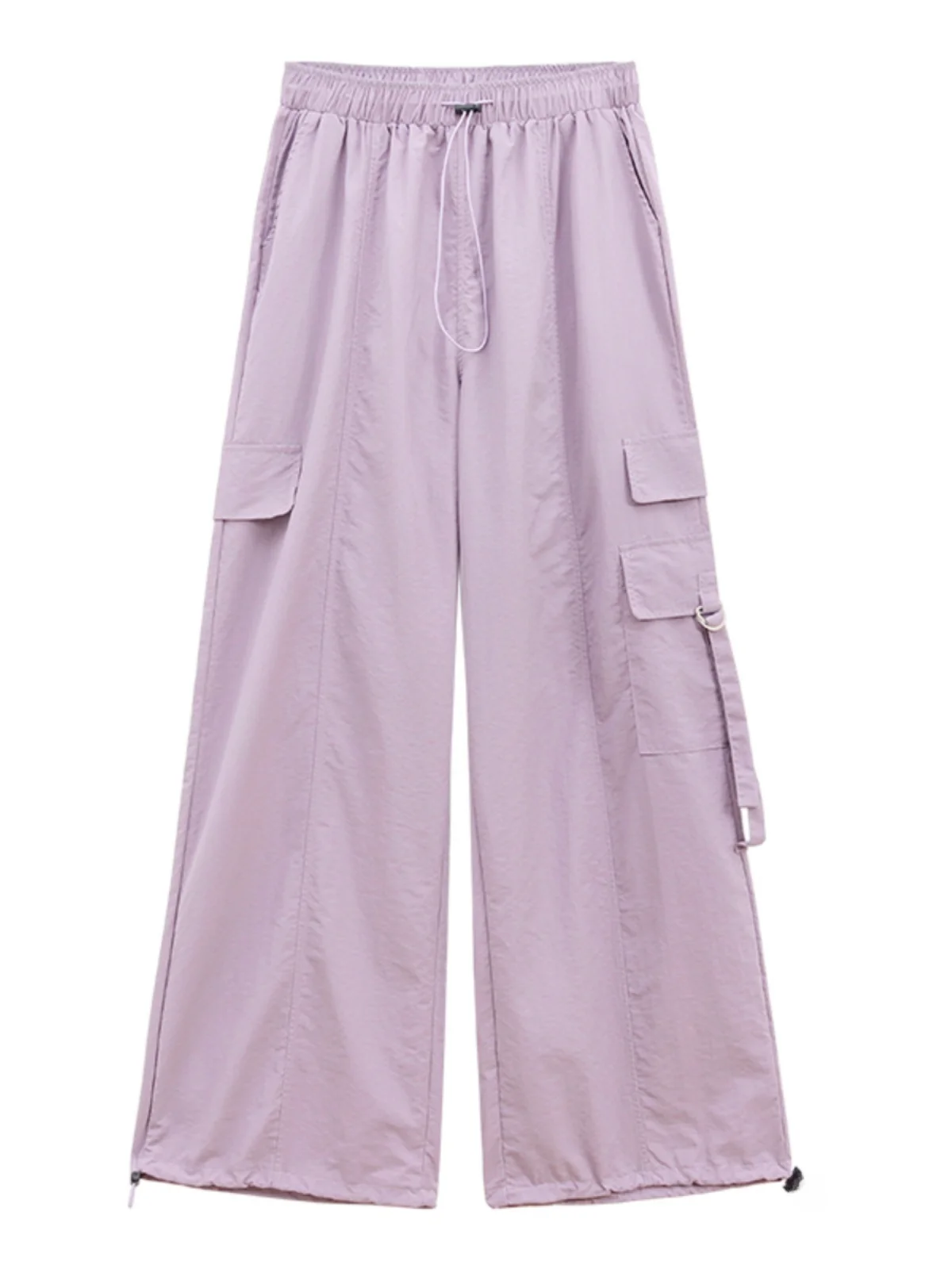 Calças de Trabalho de Cintura Alta com Pernas Retas para Mulheres, Outono Coreano 2023, Novas Calças Casuais Largas até o Chão