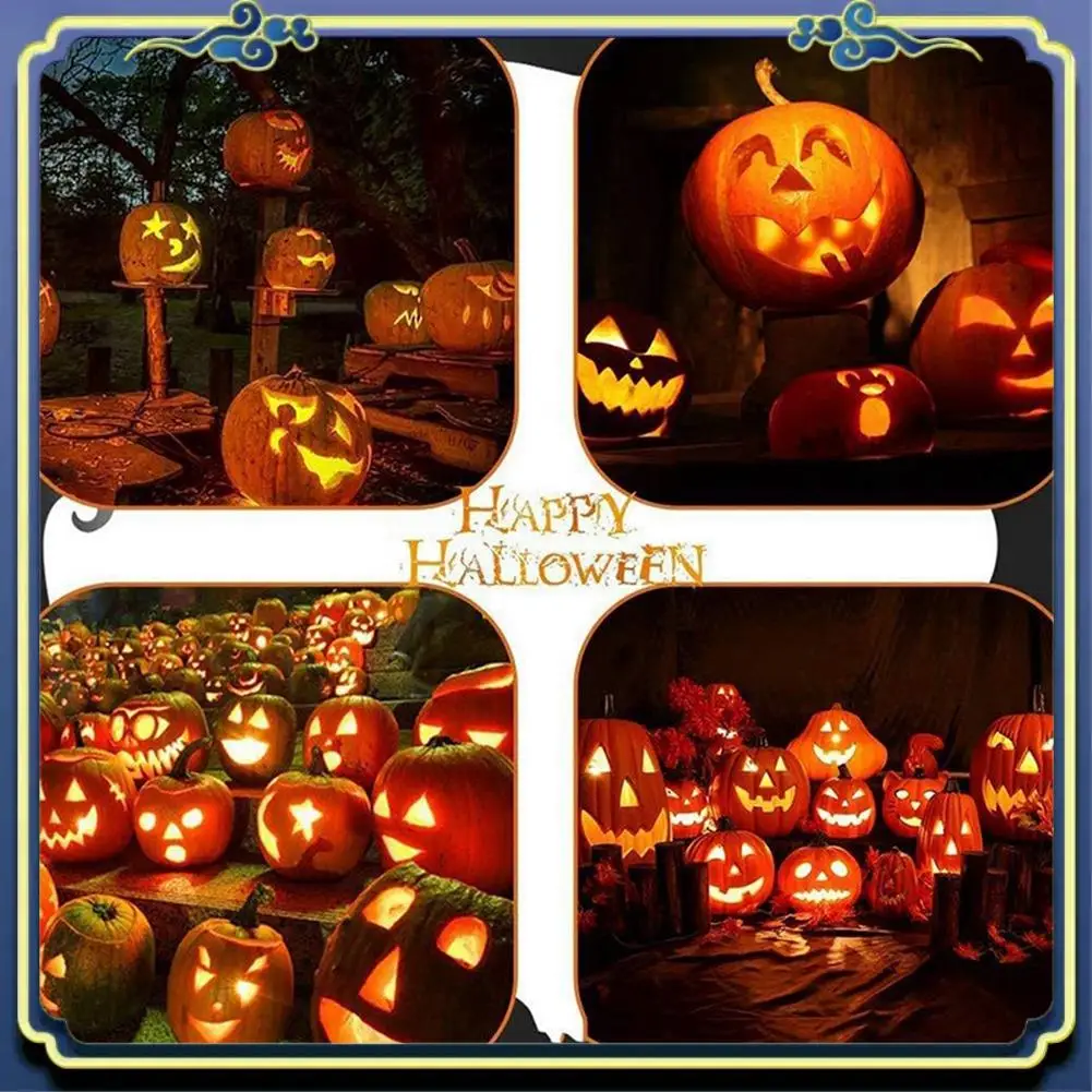Latest Halloween Pumpkin Carving Tools Kits Stainless Steel Professional Pumpkin Lamp Carving Knife Set