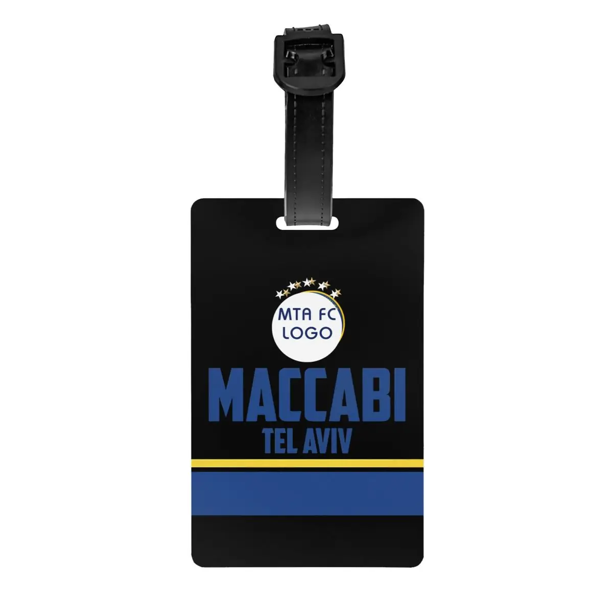 Maccabi Tel Aviv Luggage Tag Suitcase ID Address Holder Baggage Boarding Tag Portable Label Bag