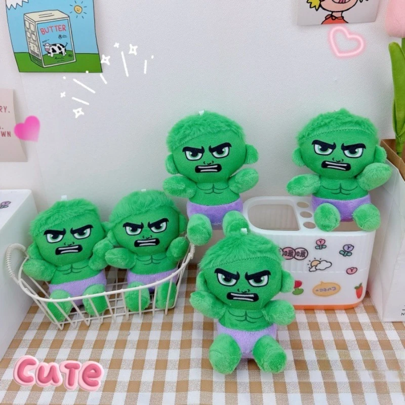 

Marvel аниме Мстители Халк плюшевые игрушки брелок Халк кукла кулон подвесной орнамент брелок маленькие подарки