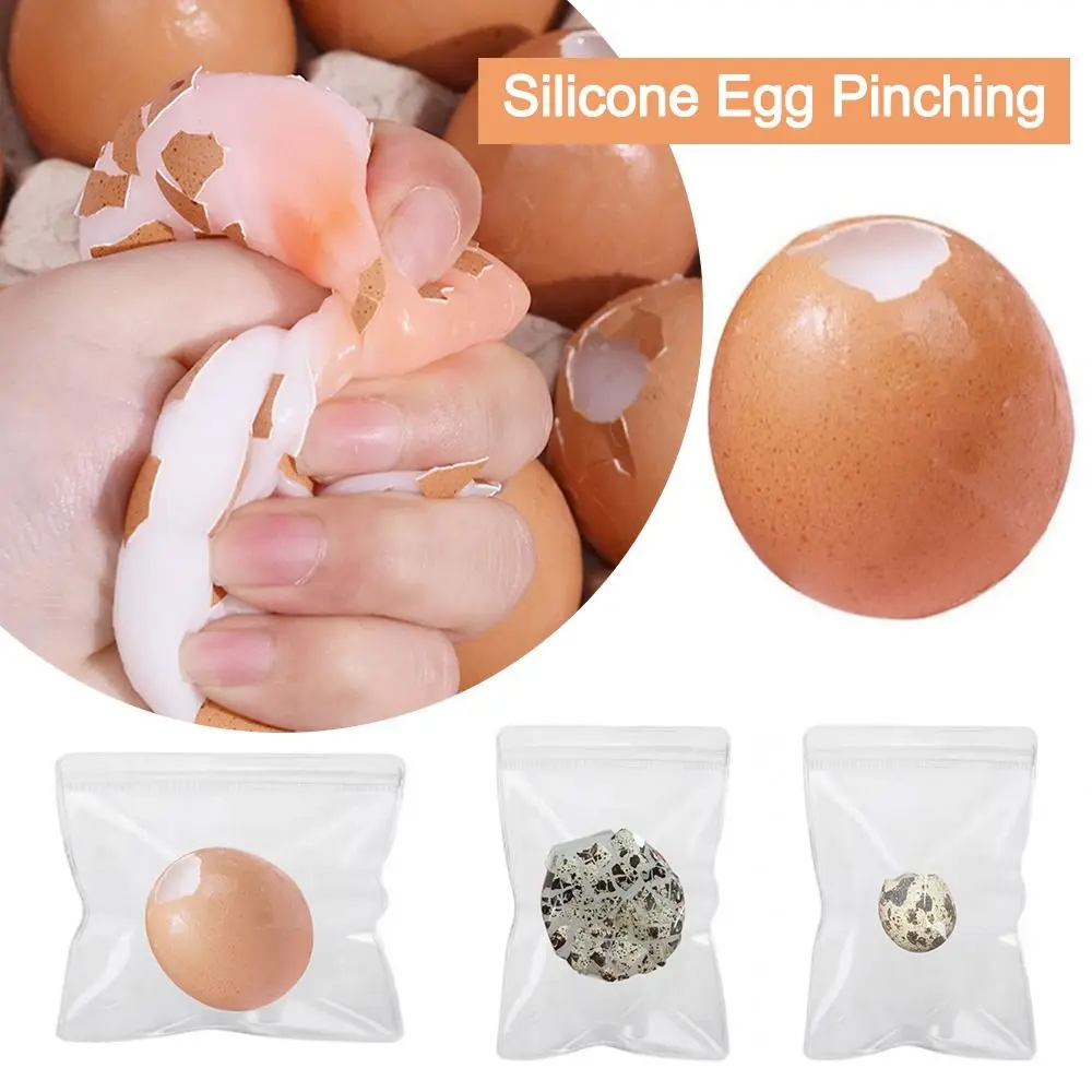 

Slow Rebound Silicone Egg Pinching New Simulated Creative One-time Pinching Egg Decompression Artifact Egg Pinching Music