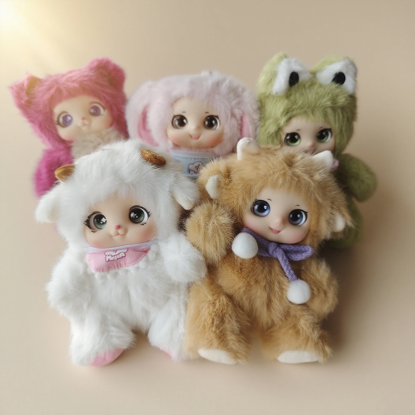 

Cartoon-Cute-Vinyl-Animal Plush Doll Stuffed Toys Keychain Lanyard Backpack Pendant Bag Hang Couple Ornaments Ragdoll Kids Gifts