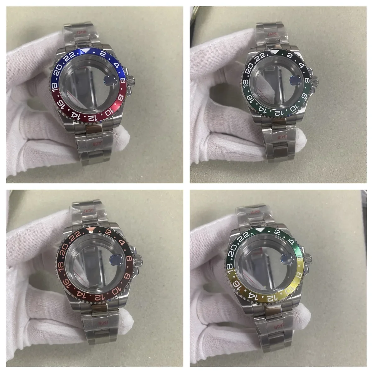20atm Tauch gehäuse 40mm fit nh35 nh36 nh34 gmt eta pt5000 Stahl Uhrengehäuse Jubiläums armband
