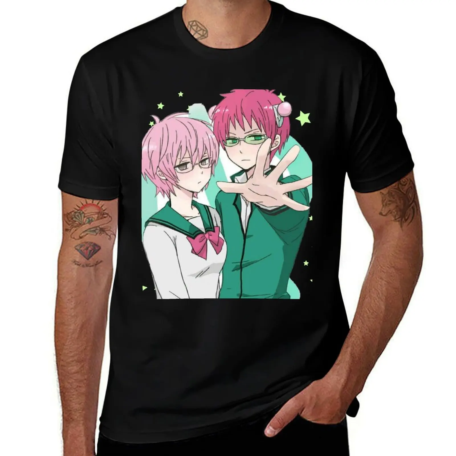 

Saiki K T-Shirt Minimalist Casual Short Sleeve Top