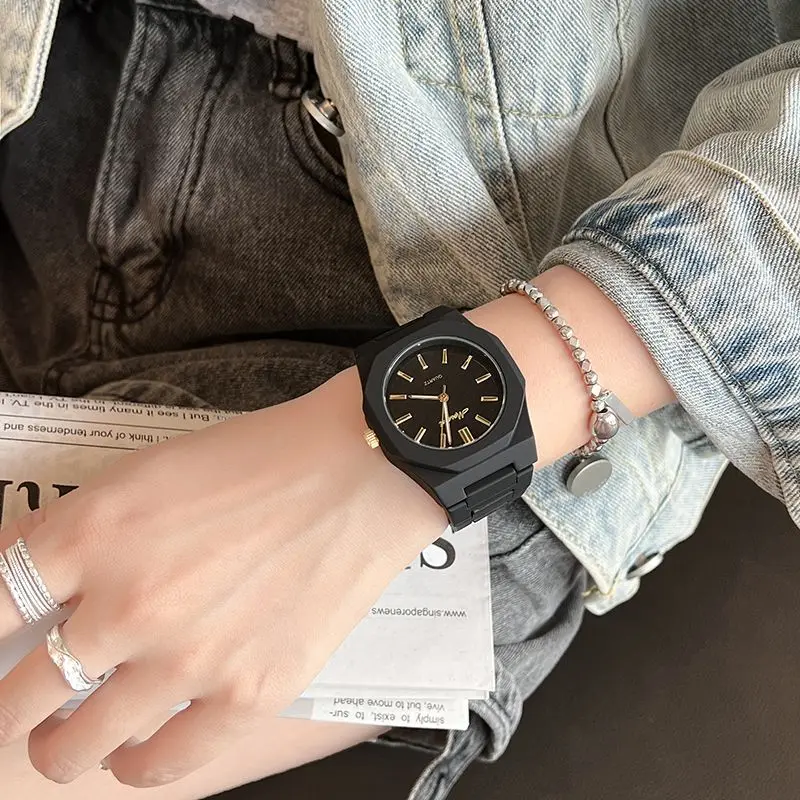 New Luxury Large Dial Steel Strip Women\'s Watch Fashion Candy Colored Pointer Quartz Watch Fashion Item Reloj Mujer