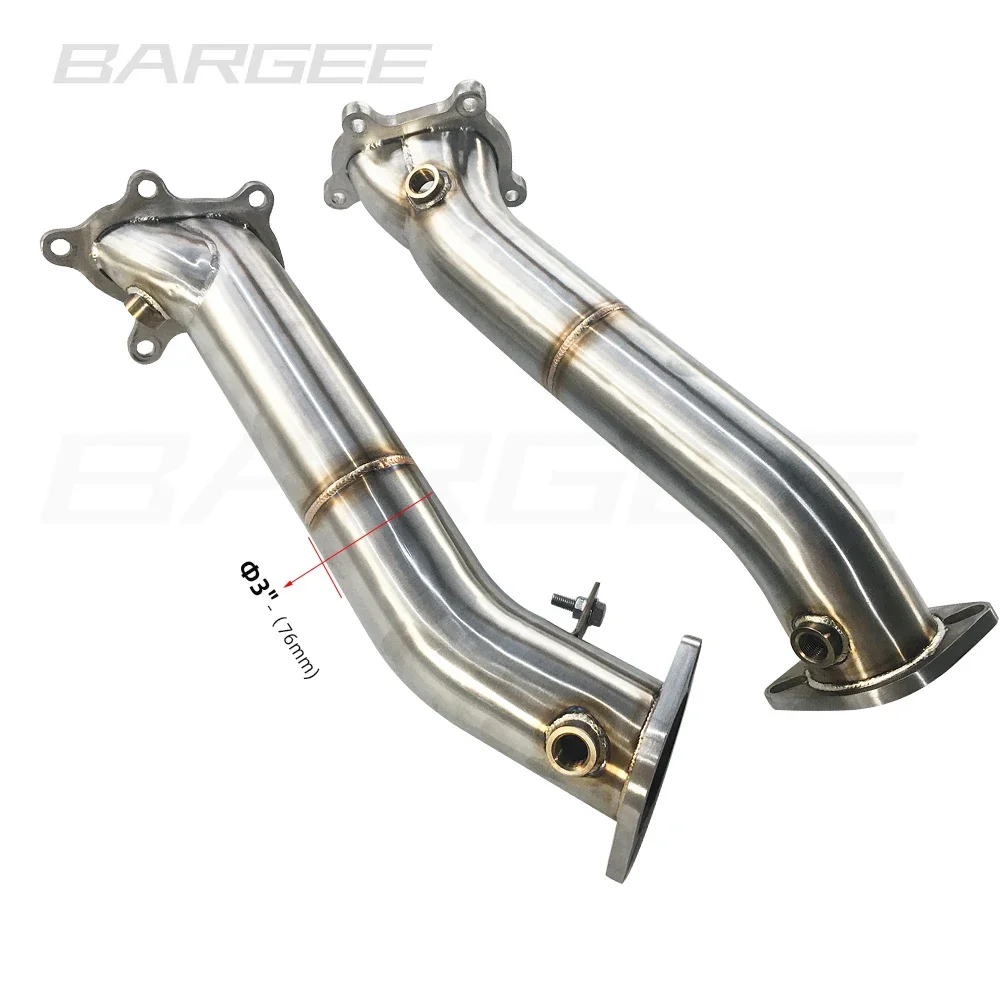 Bargee decat downpipe For Nissan GT-R35 GTR 3.8T 2008+ downpipe exhaust system full downpipes