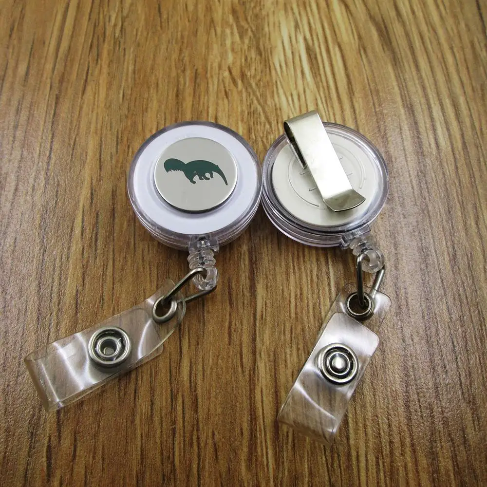 3pcs/lot Anteater ID Badge Reel For Docter Nurse Teacher Student Retractable Recoil Id Badge Holder Work Fun