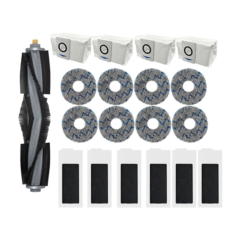 New Hepa Filter Side Brush Main Brush Mop cloths dust bag For Ecovacs T20 / T20 Pro / T20 Max Vacuum Cleaner