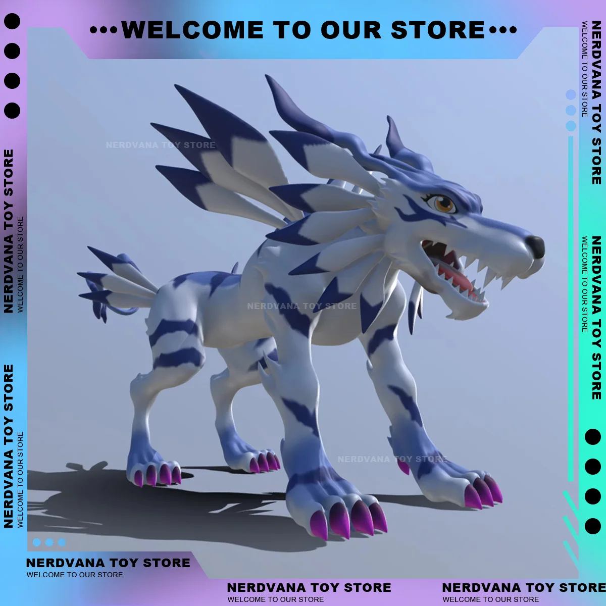 Digimon Statue 11cm Digimon Adventure Anime Figure Garurumon Figure Model Statue Digimon Adventure Decoration Ornament