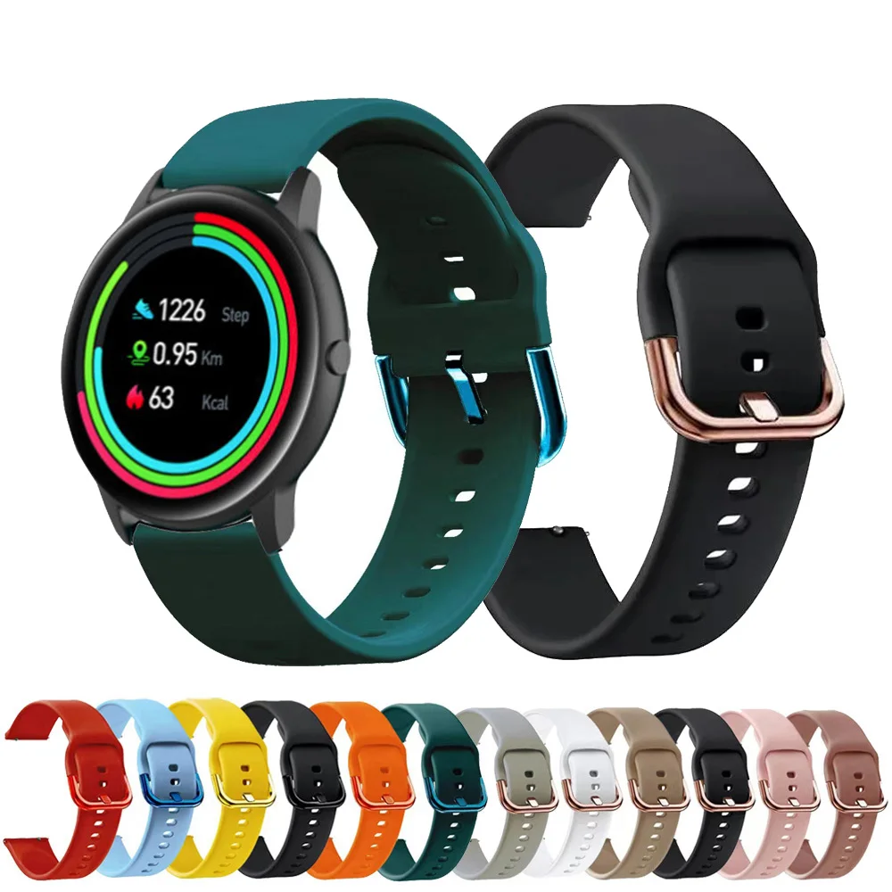 For IMILAB KW66/W12 Smartwatch Strap 22mm Silicone Sports Band For YAMAY SW022/Realme Watch 2 3 S Pro Watchband Bracelet Correas