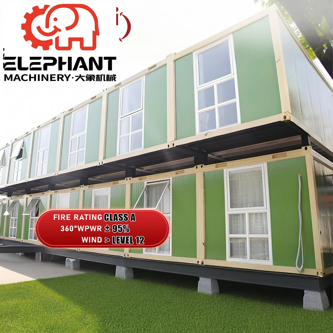 ELEPNANT House Detachable Container House Eco Friendly Modern Design Prefab Foldable Mobile Office Building Restaurant Pods