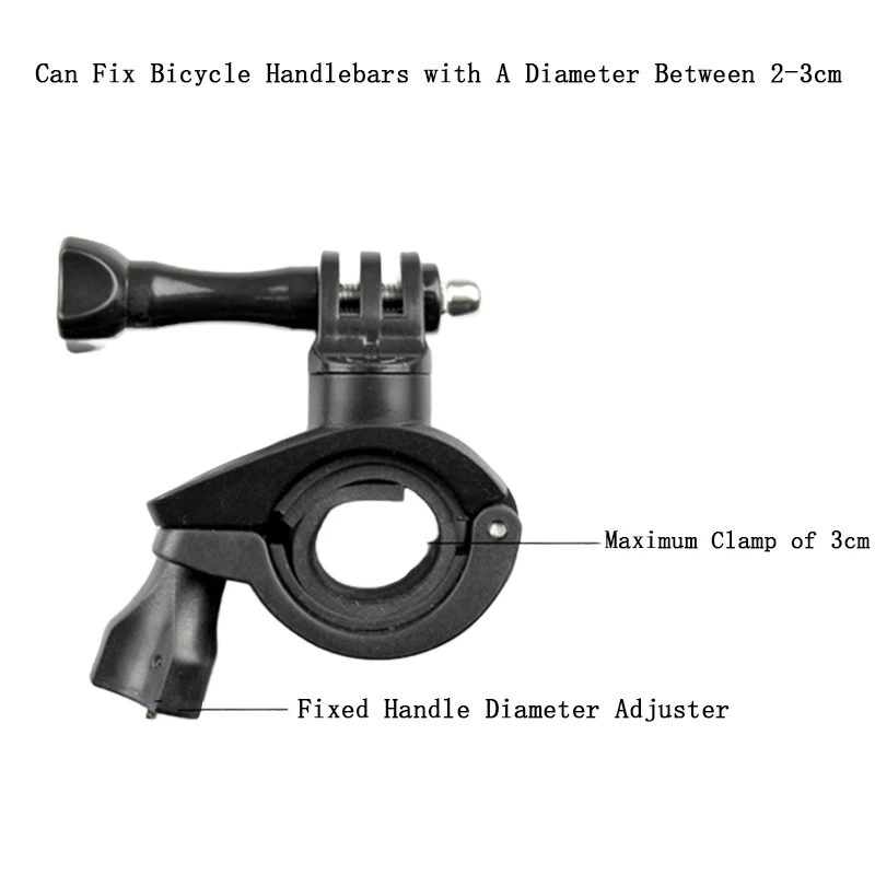 Bike Bicycle Handlebar Mount Holder Adapter Clip Bracket for Gopro Hero 13 12 11 10 Insta 360 DJI Osmo 360 Action 6 5 4 Pocket 4