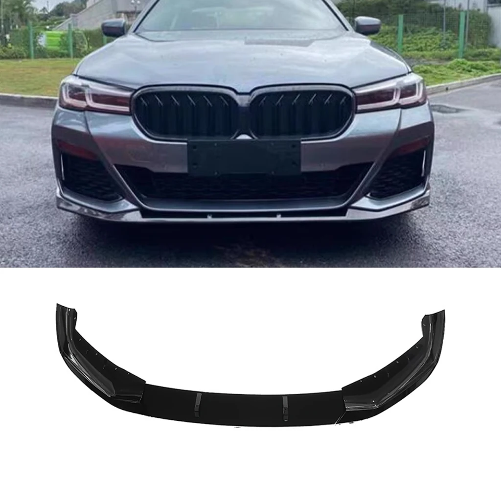 Front Bumper Lip Spoiler Splitter For Bmw 5 Series G30 G31 520i 530i M550i M Sport 2021 2022 2023 Diffuser Body kits