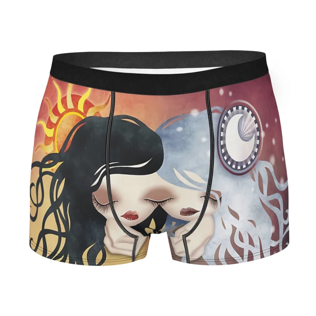 Emma and Gemma Gemini Zodiac Series  Underpants Breathbale Panties Male Underwear Comfortable Shorts Boxer Briefs