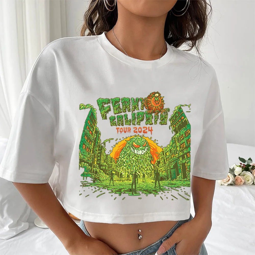 Rapper Feid Ferxxocalipsis World Tour 2024  Tshirt FELIZ CUMPLEANOS Feid Crop Top