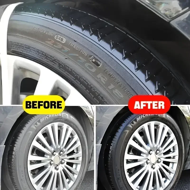 ZHILIGUAN Tire Polish - General Motors Tire and Plastic Repairer, Car Interior and Panel Renewal Wax Coating, Tire Gloss