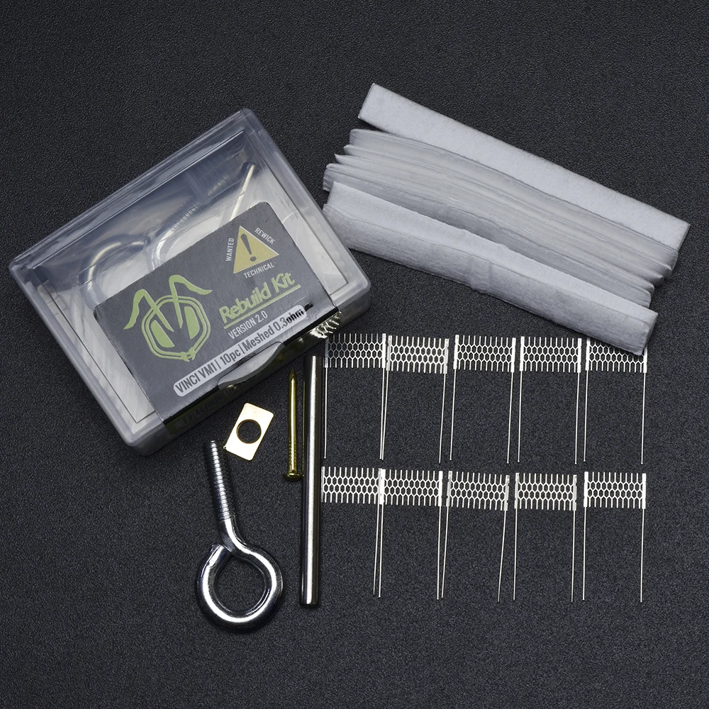 Набор для самостоятельного ремонта версии 2 с сопротивлением проволоки сетки 0,15 0,2 0,3 Ом из органического хлопка запасные части для домашнего электронного ремонта