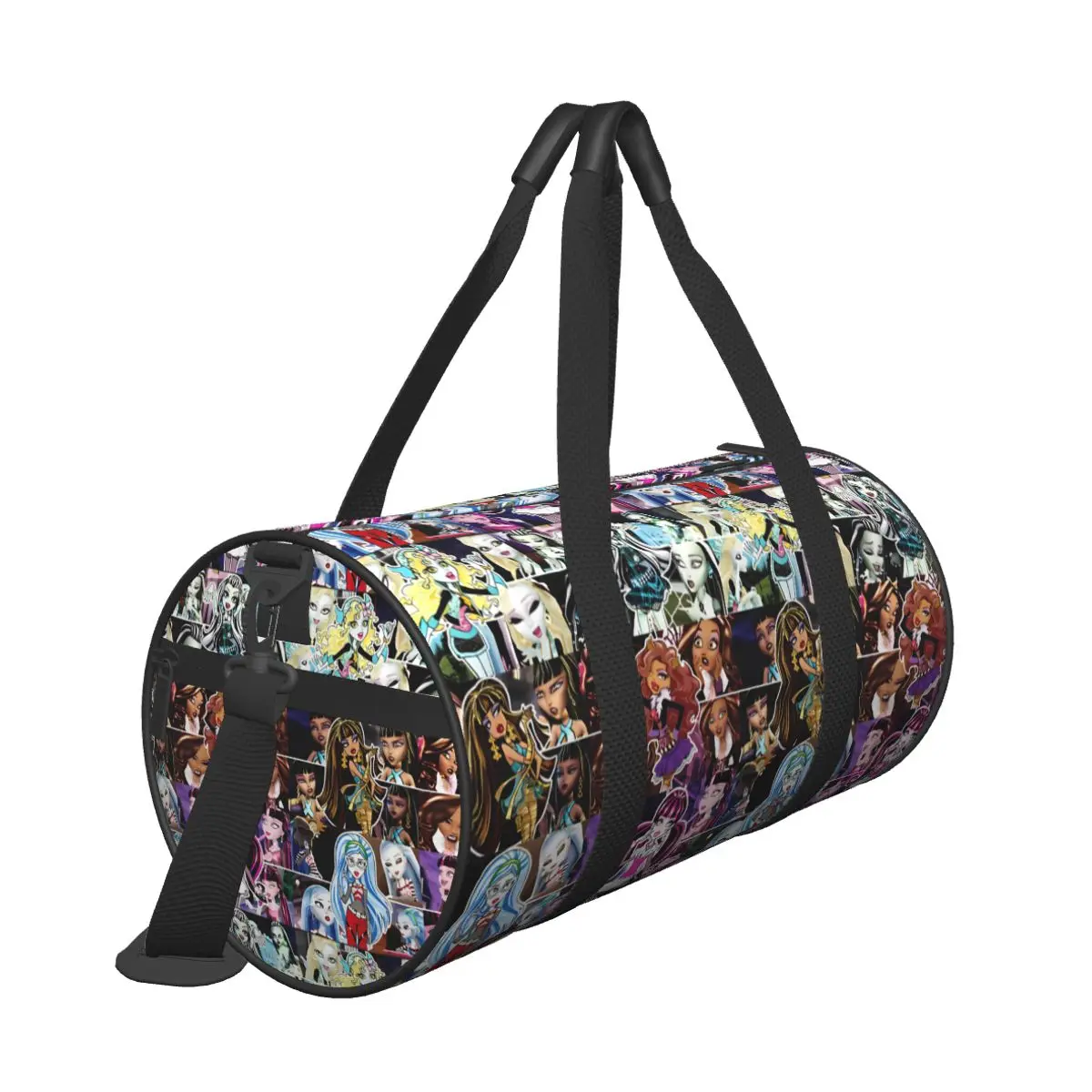 Bolsa de gimnasio Monster High, bolsas deportivas Oxford con zapatos, bolso con patrón de equipaje, bolsa de Fitness divertida para hombres y mujeres