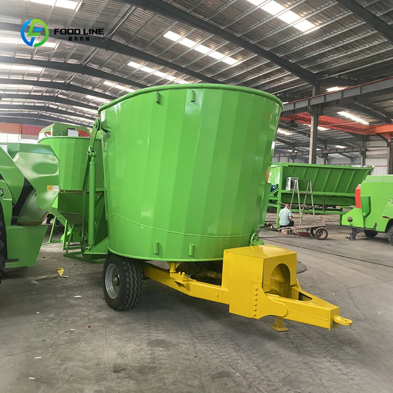 Customized Traction Vertical Feed Mixer Pull-type Tractor Driven Mixing Machine Farm Livestock Feed Equipmen