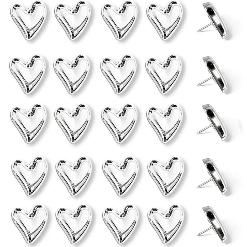 Portable 3D Irregular Heart Shape Pushpins Macaron Creative Thumb Tacks DIY with Box Board Thumbtack Photo Wall Decor