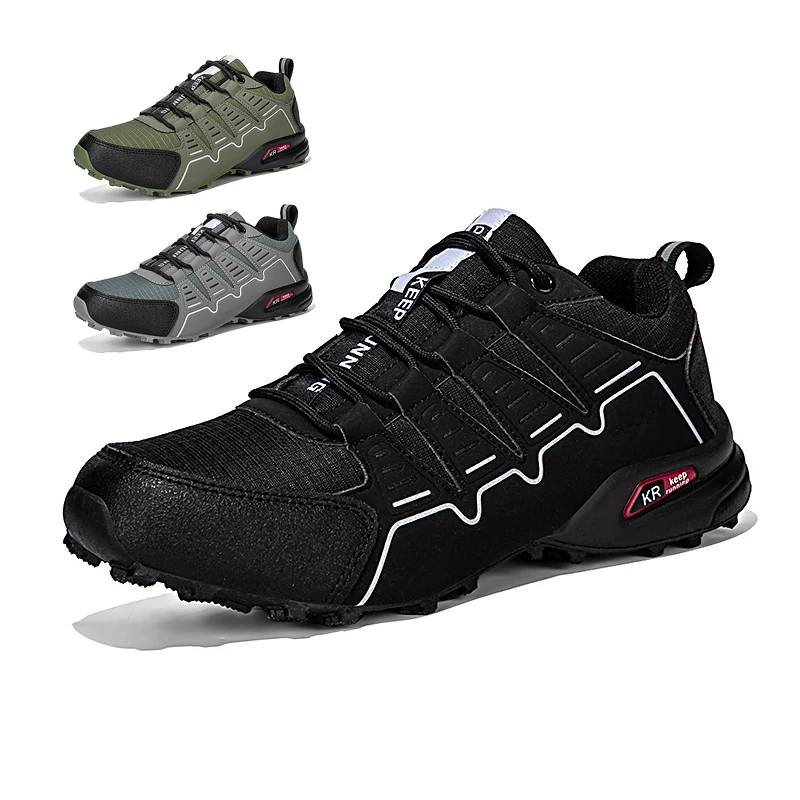 

Men‘s Hiking Shoes Waterproof Outdoor Trainers Lace-up Climbing Trekking Sneakers Mountain Hunting Tactical Boots Cycle Shoes