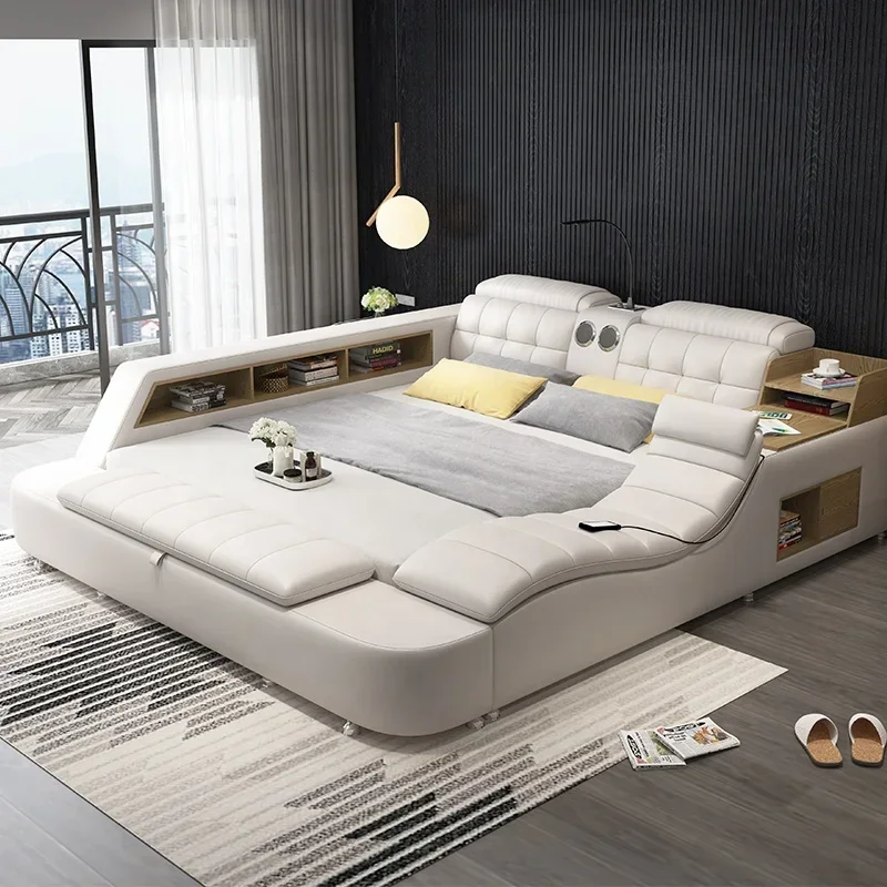 

For Latest modern design smart beds Multifunctional storage Massage Bed