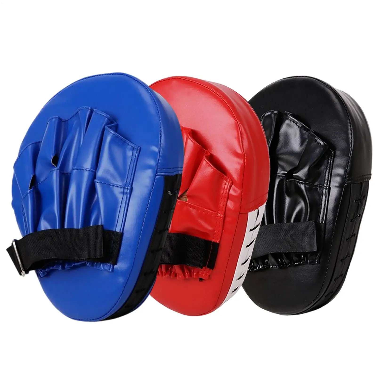 Gebogene Boxhandschuh-Zielscheibe aus PU-Leder, gebogene Schlagpolster, atmungsaktive, verschleißfeste Kickbox-Pads für Kampfsporttraining ﻿
