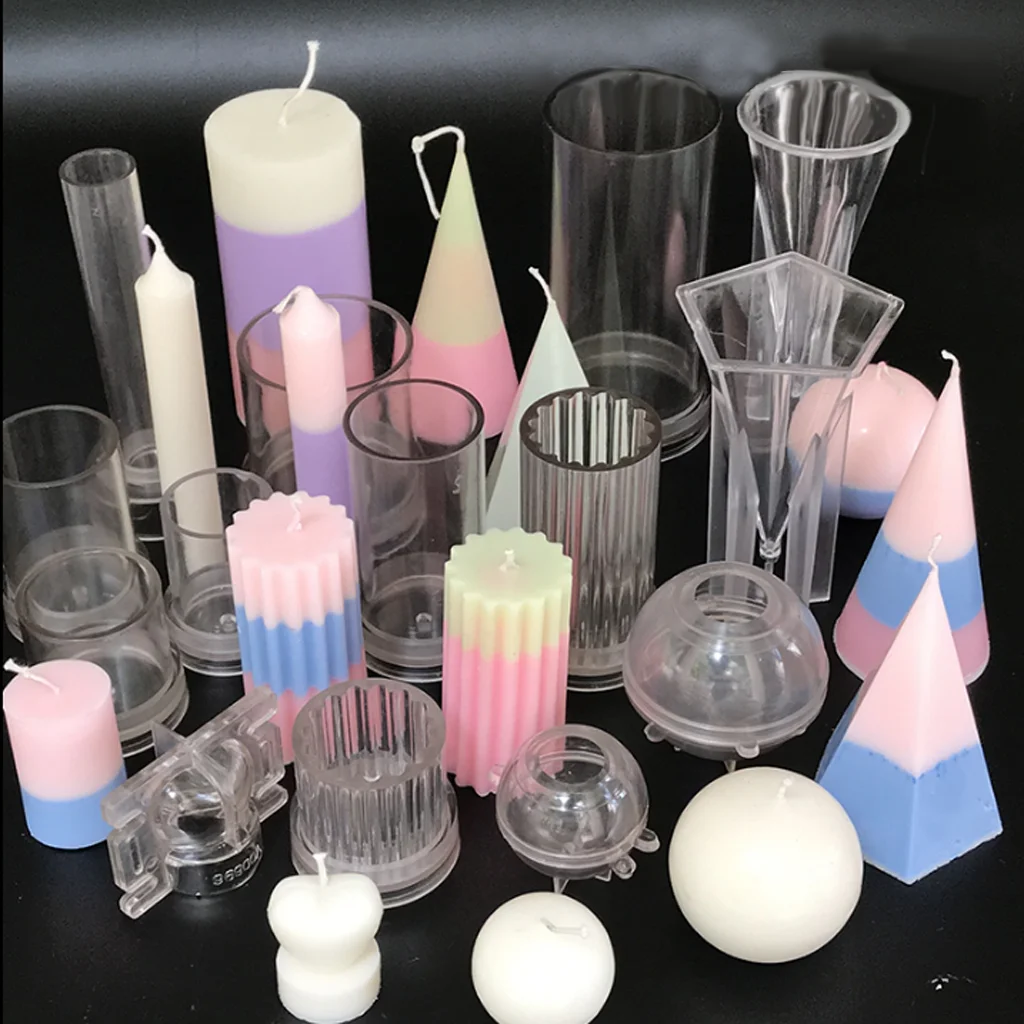 

High Quality Plastic Candle Mould Hollow Square Cube Mold for Aromatic and Decorative Candles