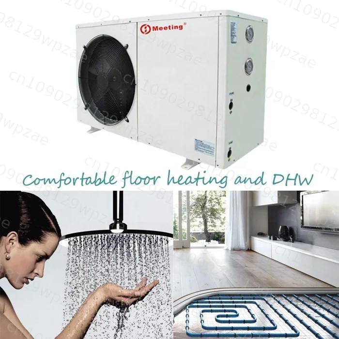EVI Copeland Scroll Compressor -25 Degree Monoblock Heat Pump 12KW Air to Water Warmepumpe