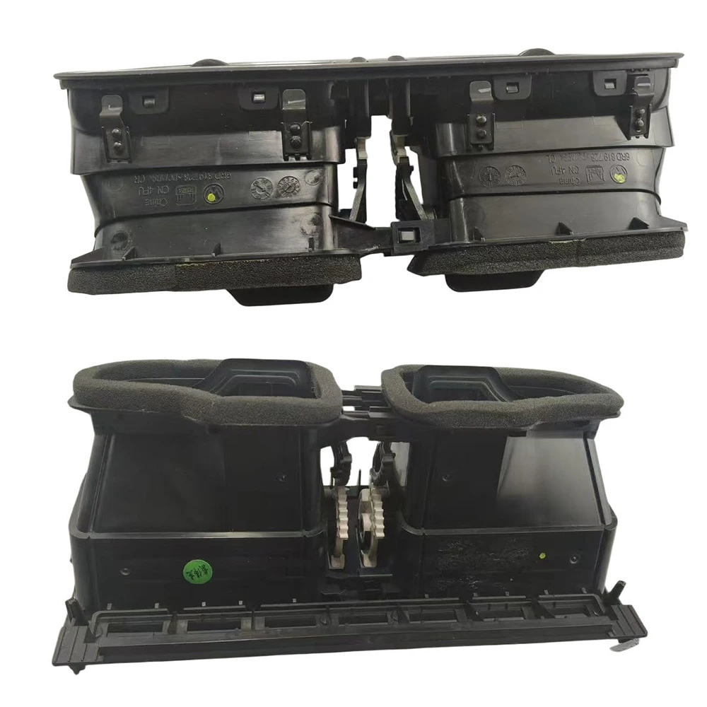 Car Bright Black Central Dashboard For VW Polo 2011 2012 2013 6RD819728 6RD819703 6RD819704 AC Air Outlet Chrome Vent