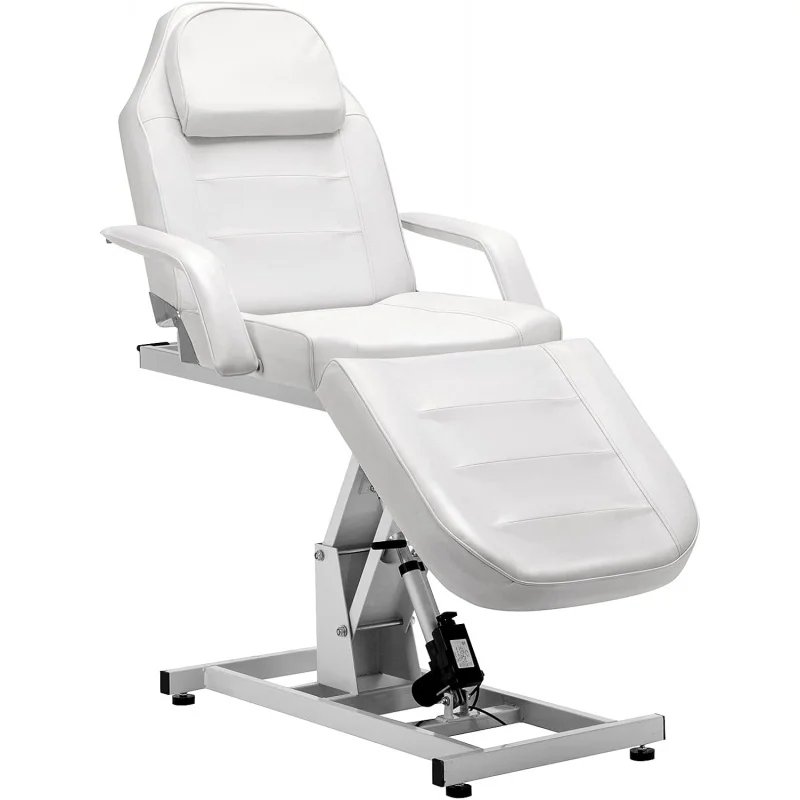 

BarbrPub Salon SPA Massage Bed Tattoo Chair Facial Adjustable Table Beauty Equipment 0100 (White)