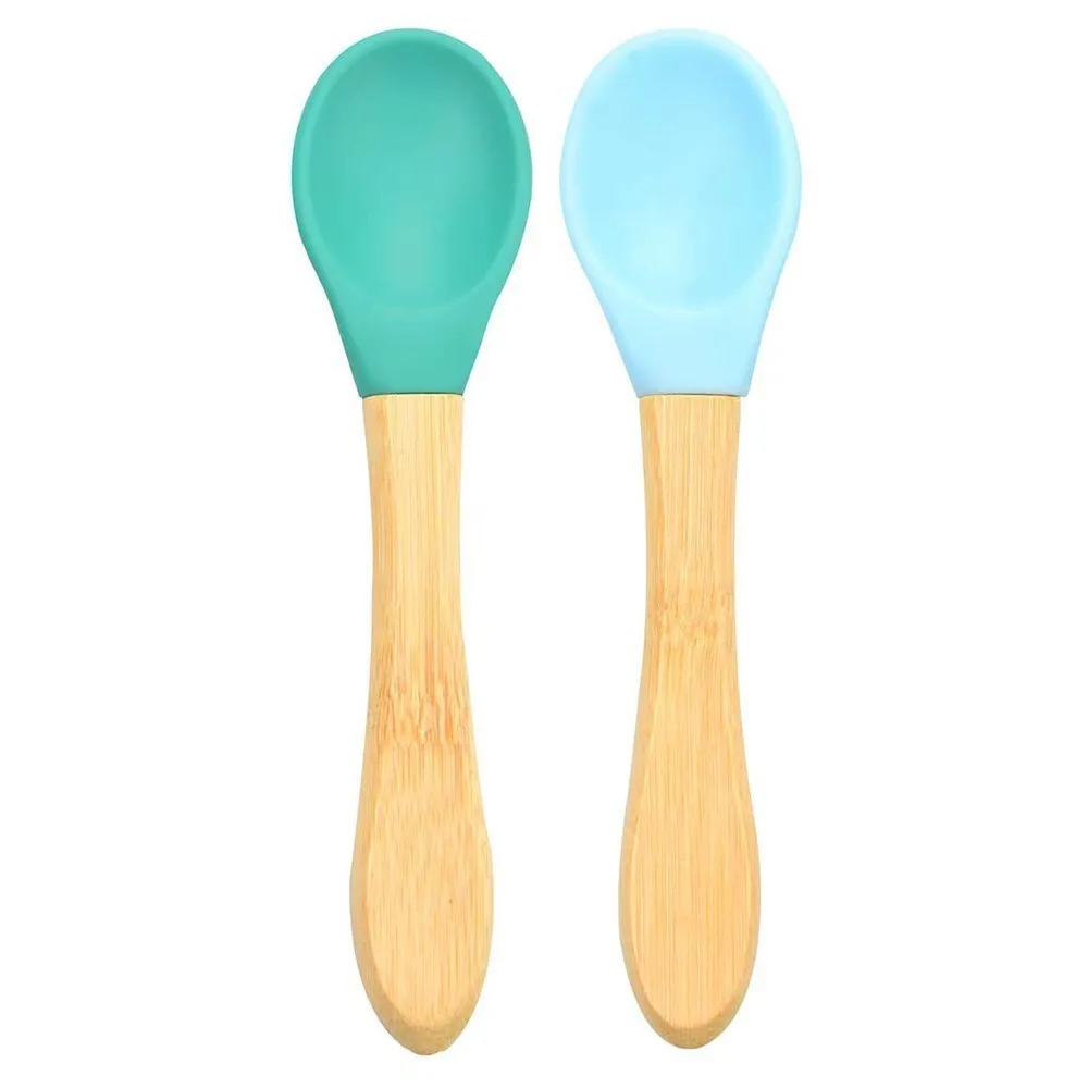 Food spoon green-blue