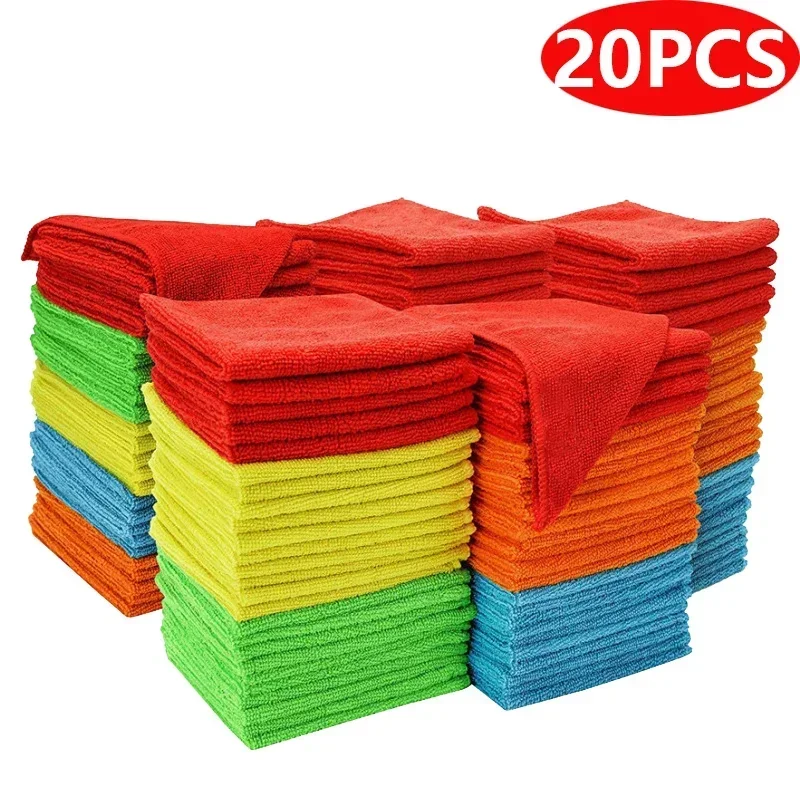 Microfiber Cleaning Cloths Lint Free Microfiber Cleaning Towel Cloths Reusable Cleaning Towels W/ Super Absorbent for Car Window