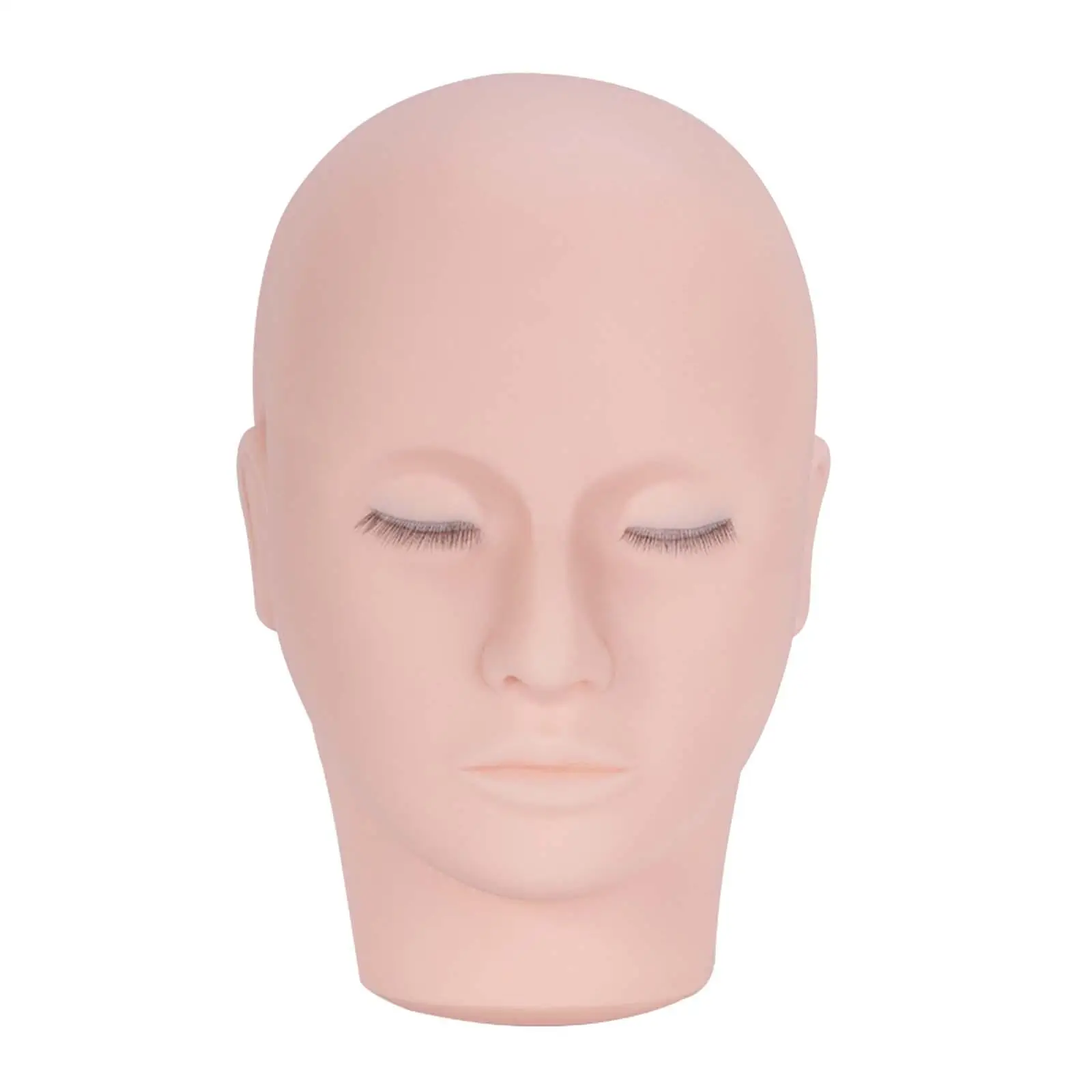 Tête de mannequin de cils avec 3 couches, doux au toucher, tête de formation professionnelle et durable pour usage domestique, styliste de salon