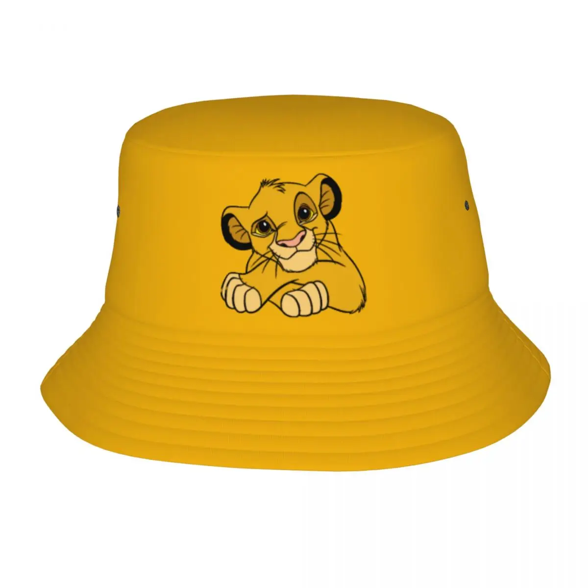 

Женская и мужская панама Король Лев Симба Аниме Весенний головной убор для пикника Складные шапки для пешего туризма и рыбалки Панама Подарок на день рождения