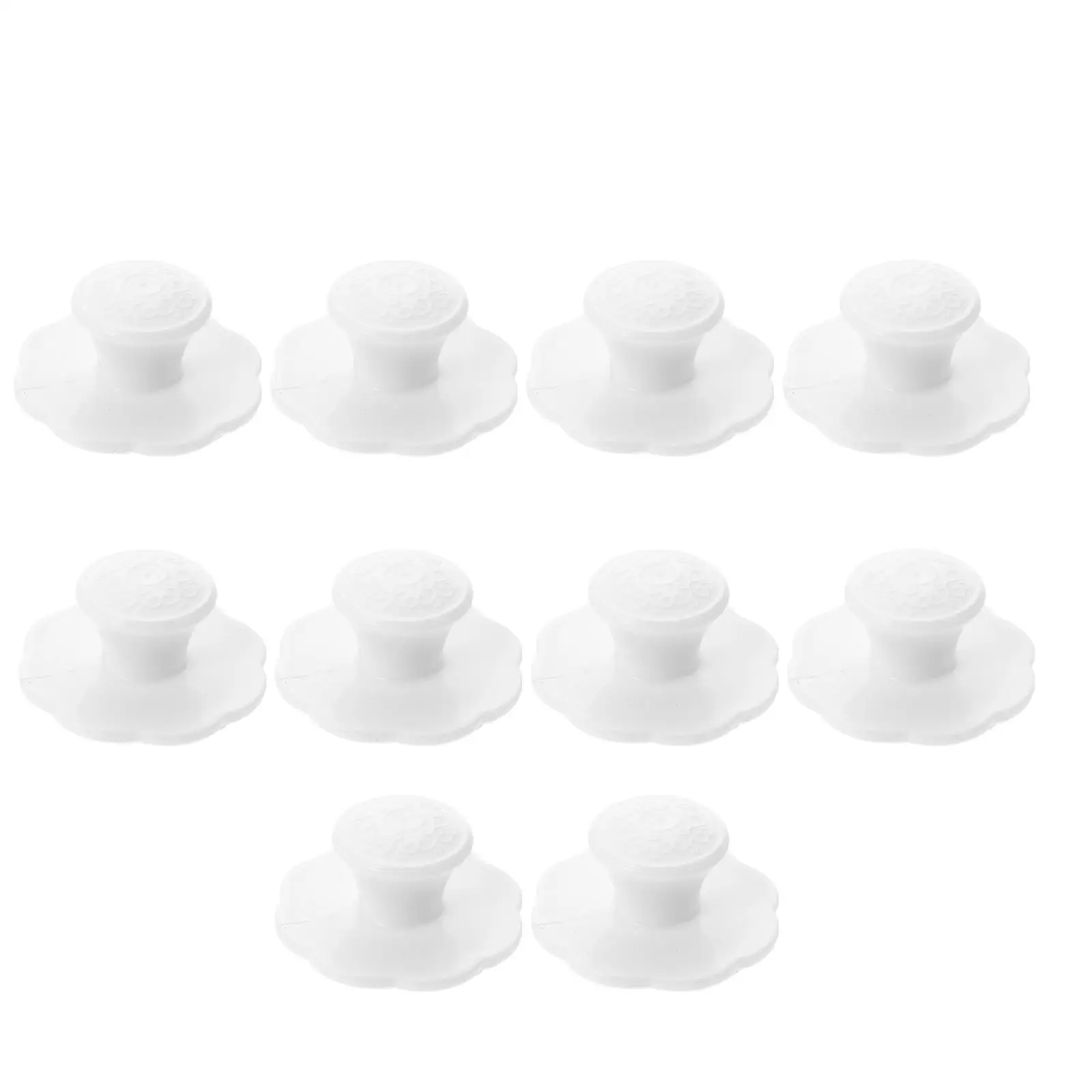 

10 Pcs Cabinet Knobs Black White Paste H le Kitchen Wardrobe Drawer Pulls Adhesive Durable PP Shoe Closet Furniture Hardware