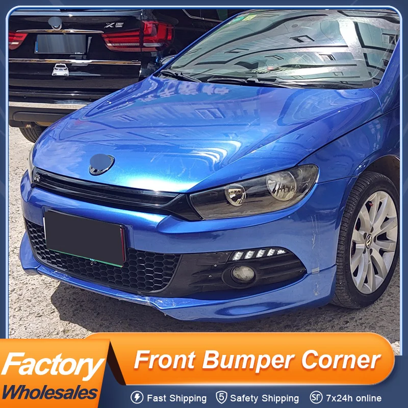 

For Volkswagen VW Scirocco 2009 10 11 12 13 14 15 Front Bumper Spoiler Diffuser Side Corner Bodykit Exterior Tuning Accessories