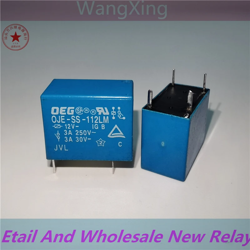 OJE-SH SS-105 112 124LM/DM/HM/LMHF Electromagnetic Power Relay 4Pins 3A 5A 8A 10A250V