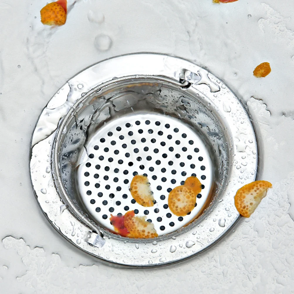 2 قطعة باليد بالوعة المطبخ استنزاف تصفية الفولاذ المقاوم للصدأ مكافحة انسداد واسعة حافة مصفاة مرشح شبكي للتخلص من القمامة الغسيل #1