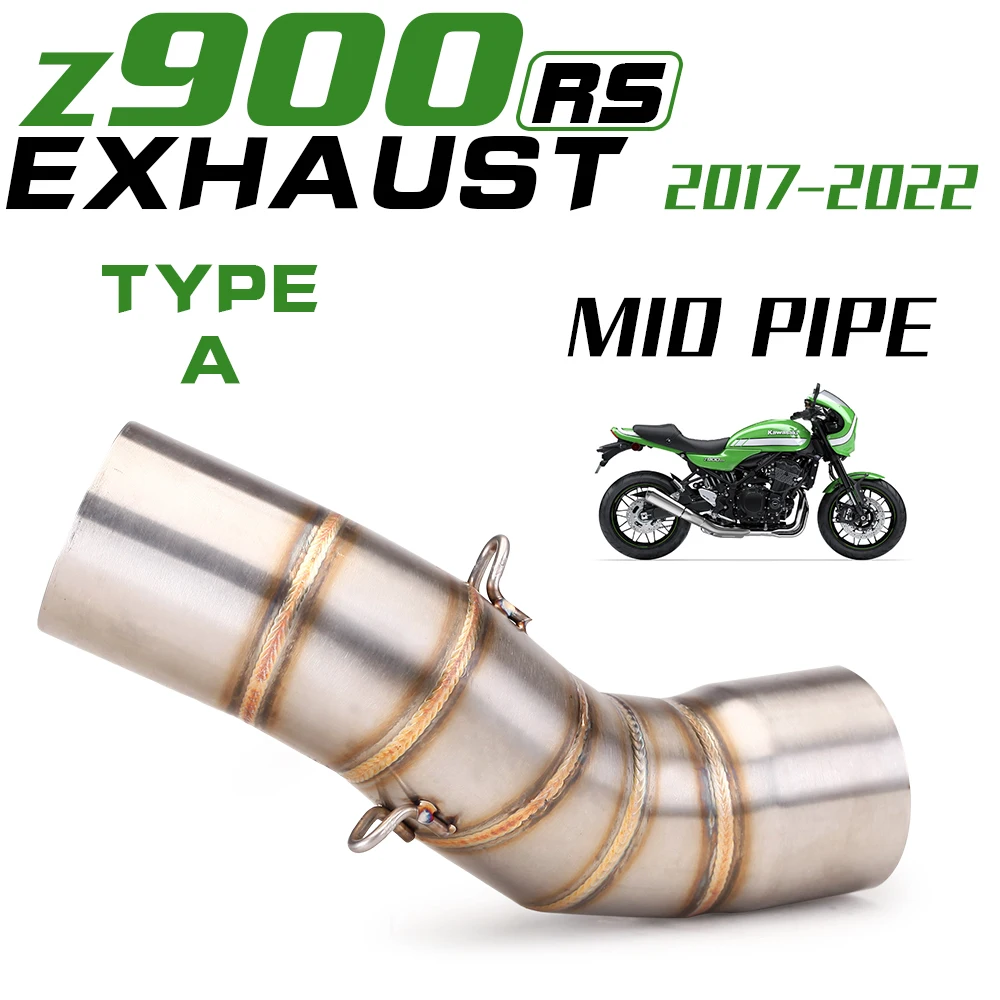 Slip On For Z900RS Z900 RS 2017 2018 2019 2020 Motorcycle Exhaust Muffler Escape Moto Modiifed Stainless 51mm Mid Pipe