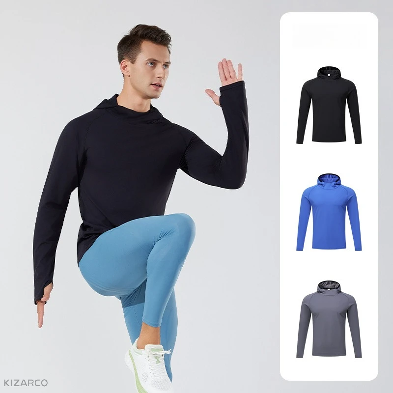 Spring Thermal Bodybuilding Top Men Compression Gym Running T Shirt Long Sleeve Fitness Shirts Quick Dry Sport Football T-Shirts